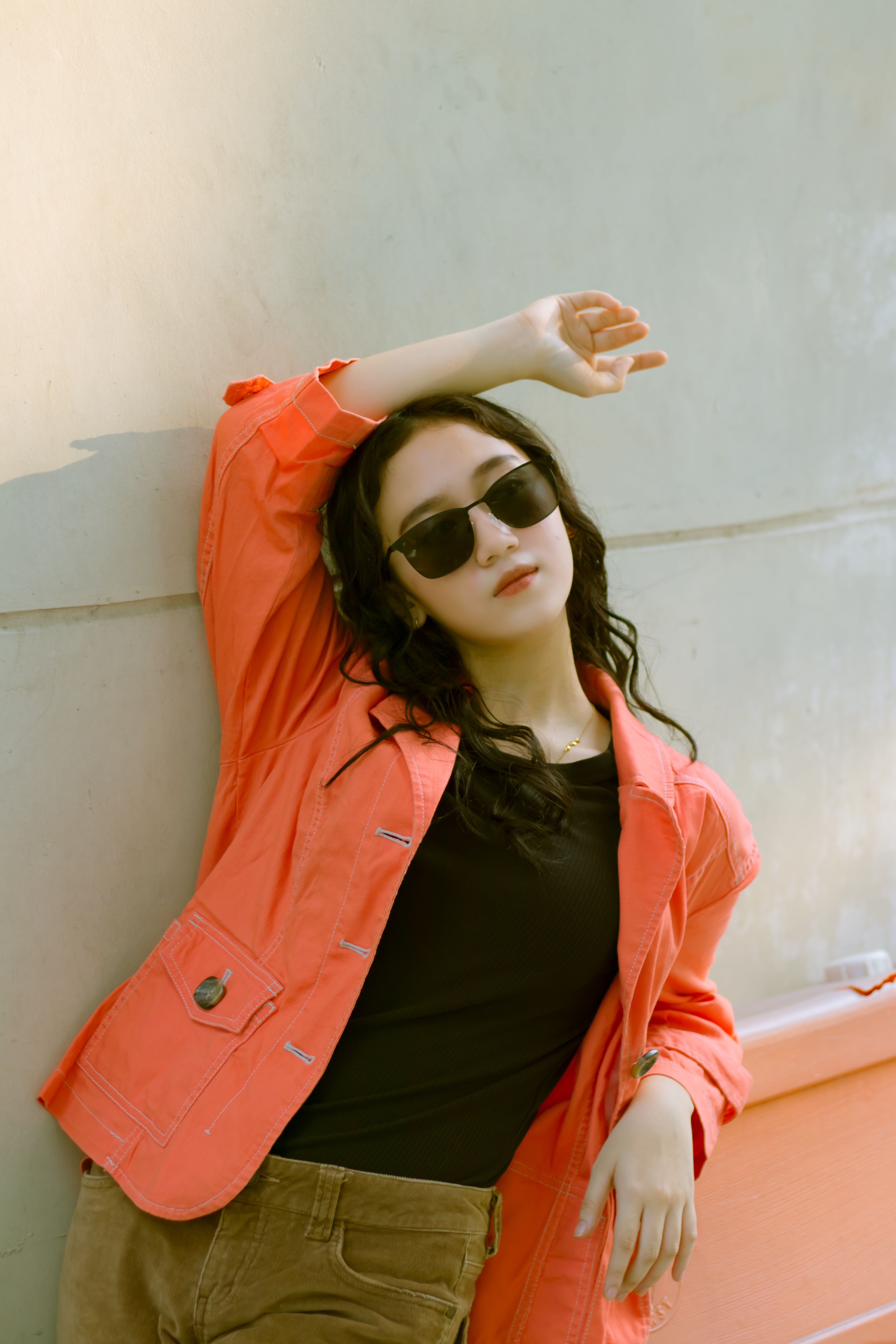 Woman Wearing Jacket Posing · Free Stock Photo
