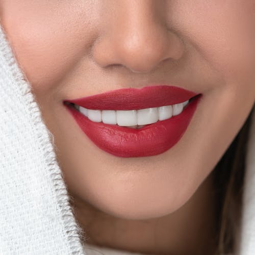 Close Up Photo of Person's Lips