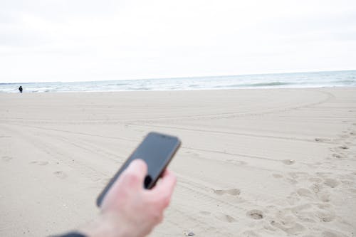 Free stock photo of andriod, beach, cell Stock Photo