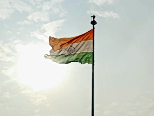 Kostenloses Stock Foto zu fahnenstange, flagge, himmel