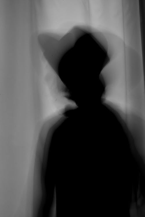 Darmowe zdjęcie z galerii z cień, czarno-biały, kapelusz