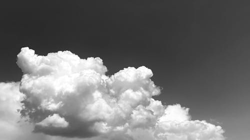 cloudscape, モノクローム, 白黒の無料の写真素材