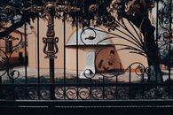 Black Metal Gate With Black Metal Gate