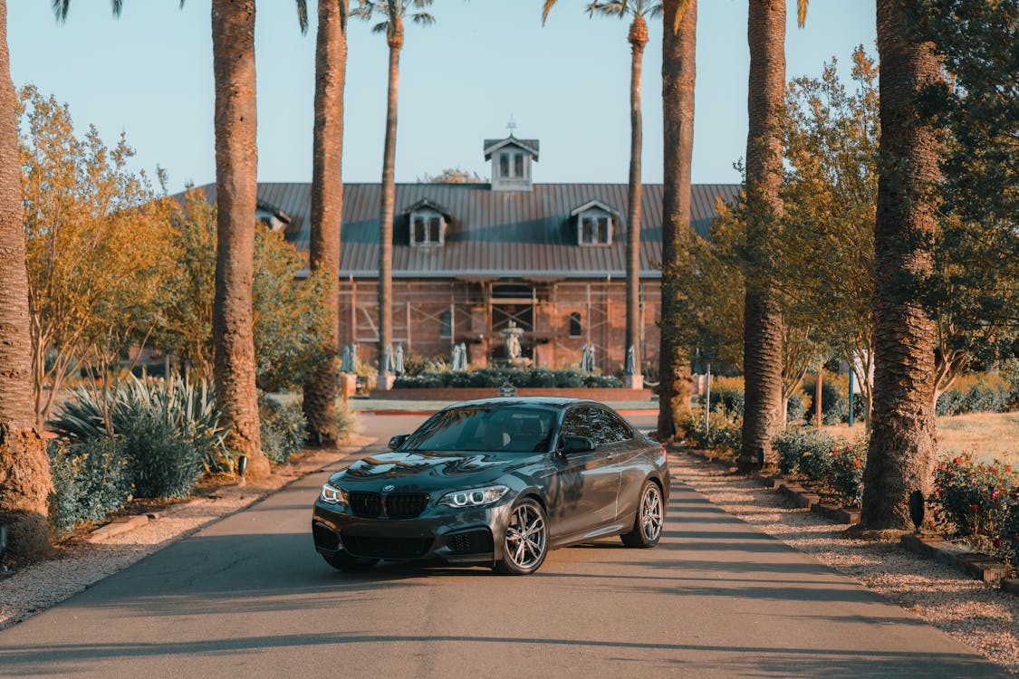 Photo of Black BMW Parked on Road