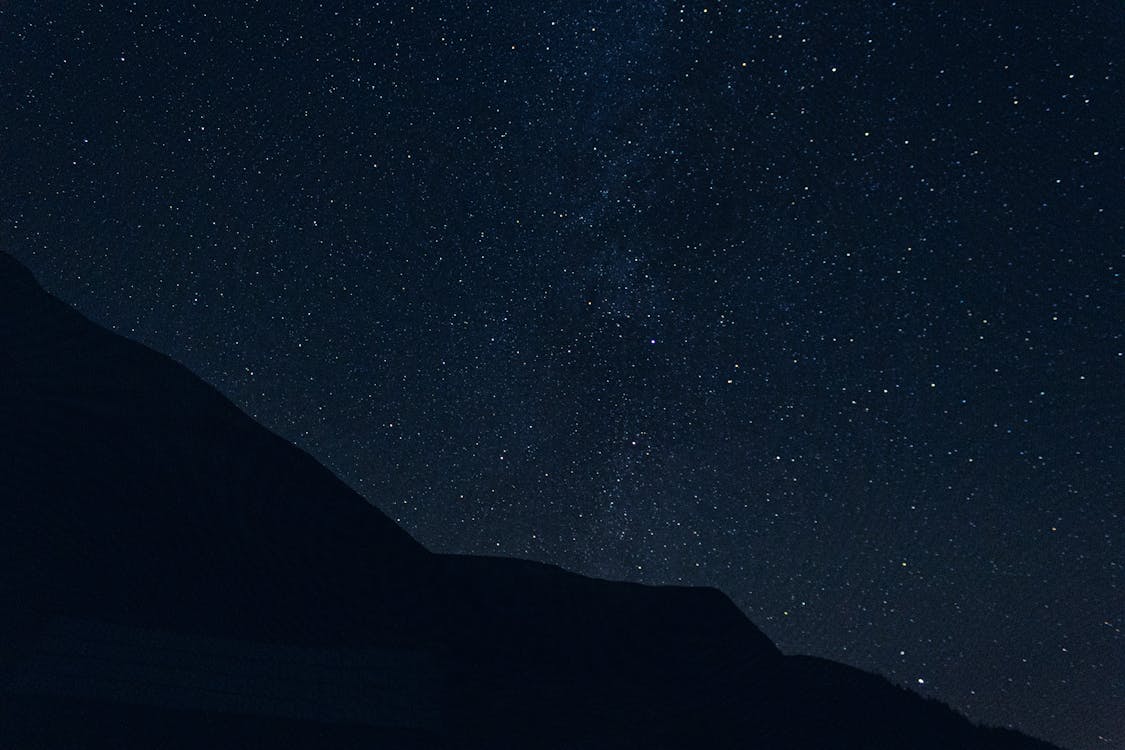 Dark Night Sky with Stars · Free Stock Photo