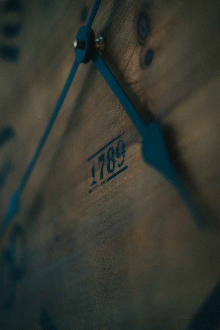 Close-up Photo Of A Wooden Clock 