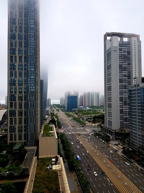 Foto profissional grátis de aerofotografia, centro da cidade, cidade