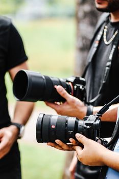 Presley Gerber working on his latest photography project