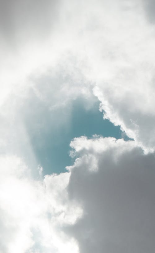 White Clouds and Blue Sky