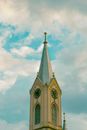 Tower of Reformist-Calvinist Church in Novi Sad Serbia