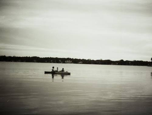 Free stock photo of 35mm film, black and white film, lake