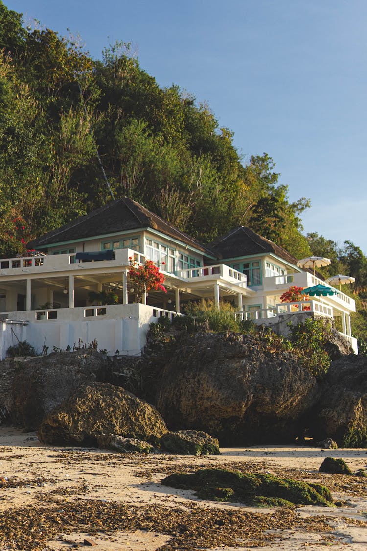 House On A Rock Near Mountain