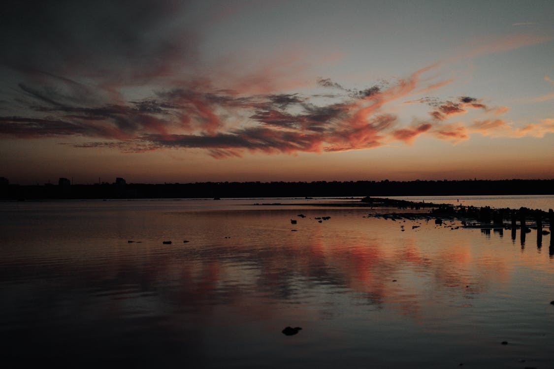 Foto d'estoc gratuïta de alba, claror crepuscular, idíl·lic