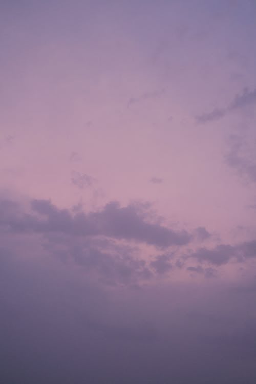 Clouds on Purple Sky