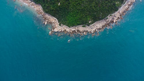 Aerial Footage of an Island 