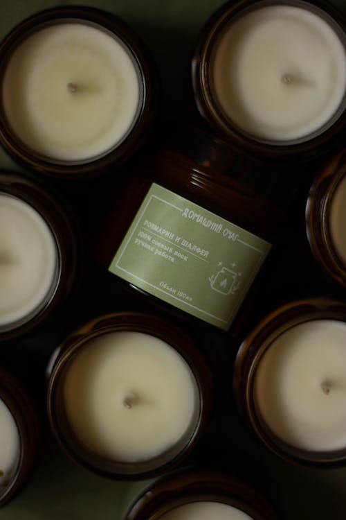 Close-up Photo of Scented Candles