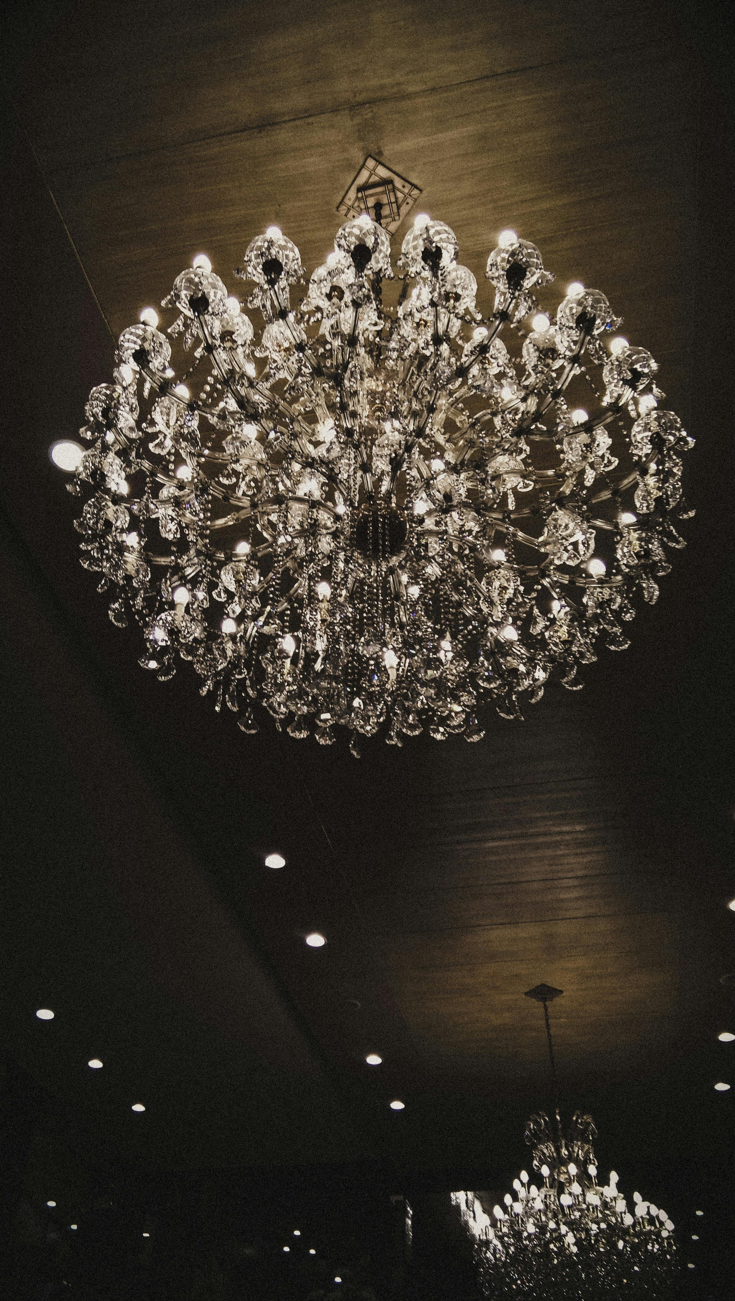 Free stock photo of chandelier, hotel, lights