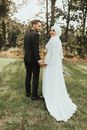 Free stock photo of affection, bride, couple