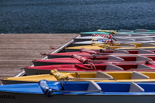 Wooden Boats on Dock