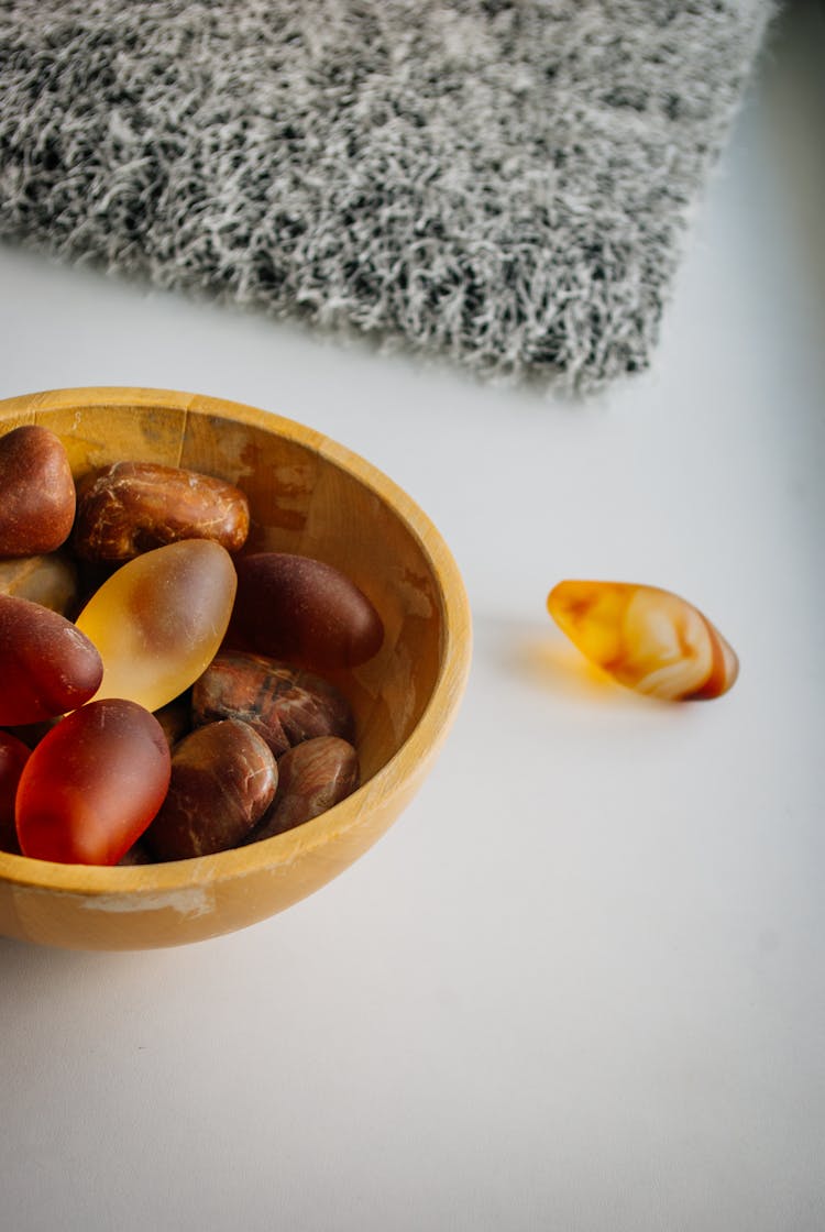 Mookaite Tumbled Healing Stones In A Bowl