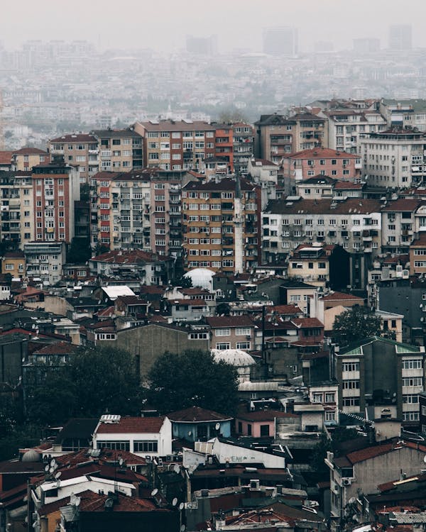 Aerial View of City Buildings