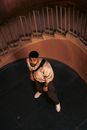 High Angle Shot of Stylish Man