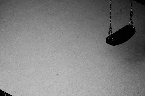 Free stock photo of black and white, swing