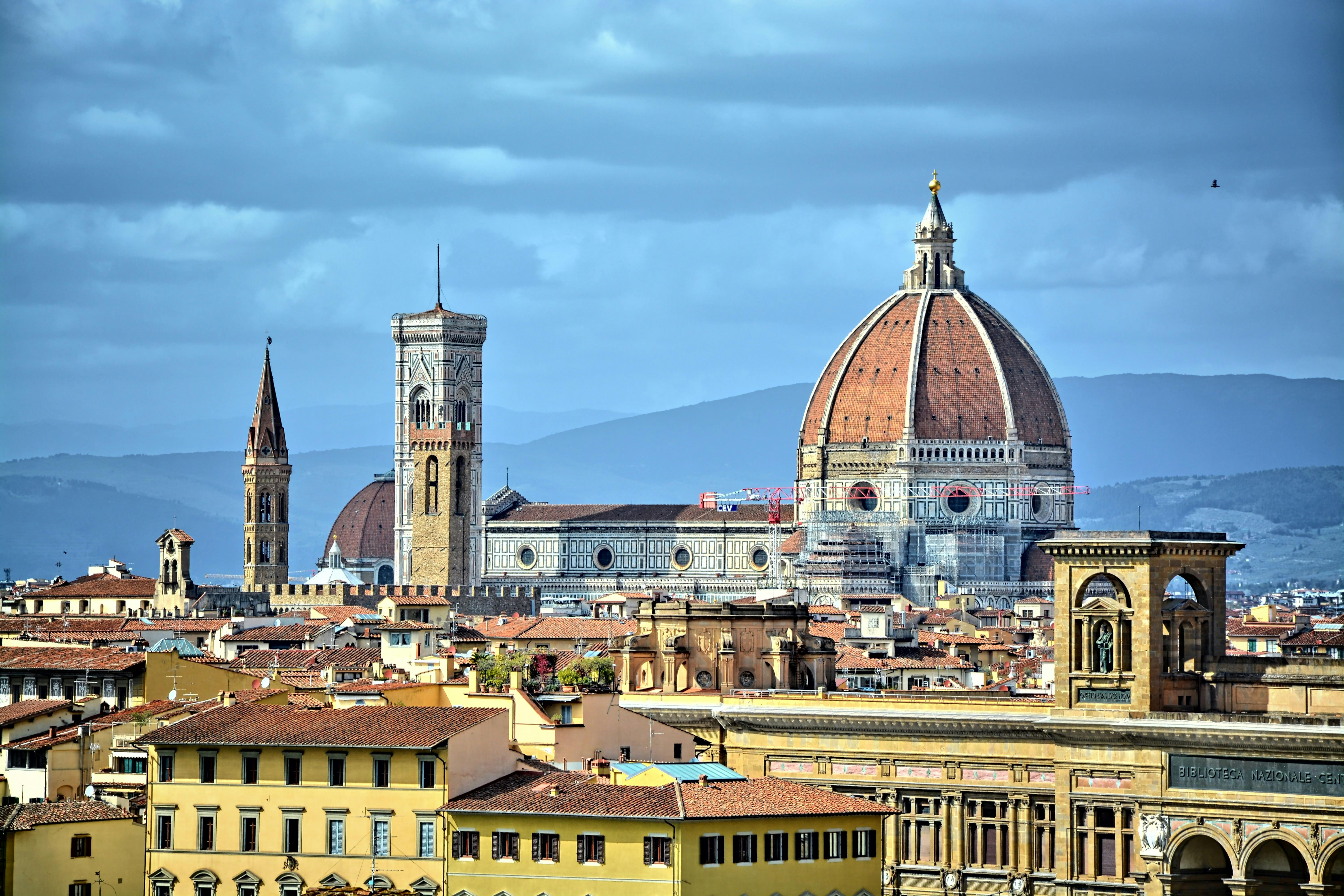 Cupola del Brunelleschi under Blue Cloudy Sky · Free Stock Photo