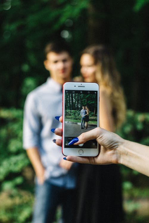 Free Person Talking Photo of Couple Stock Photo