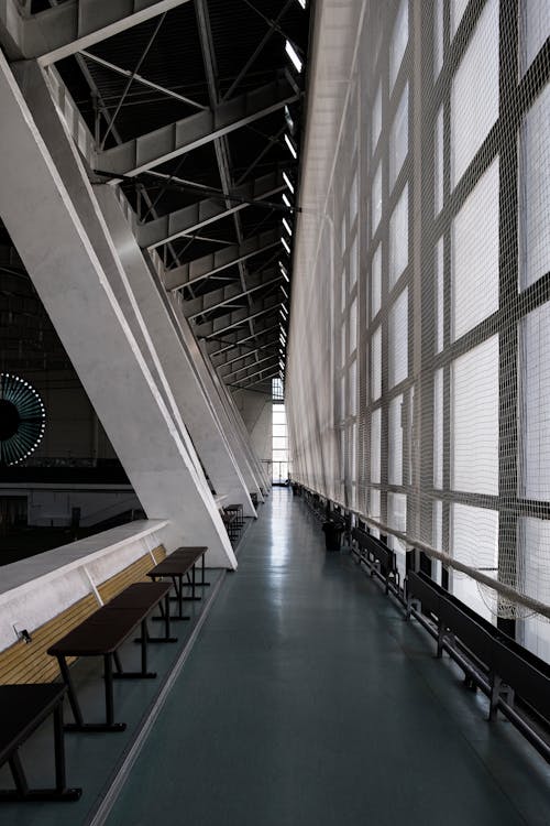 Modern Hallway in a Building 