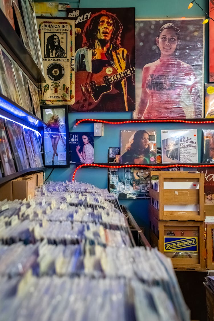 Interior Of A Record Store 