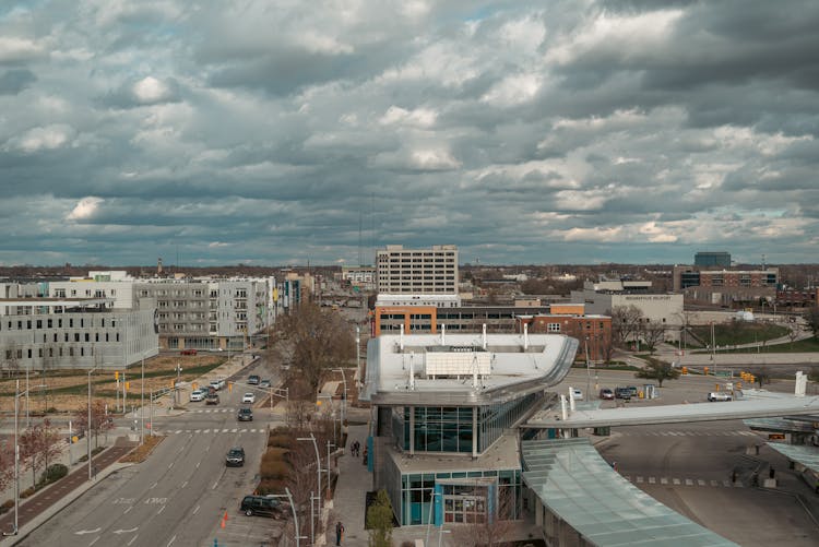 The Transit Center Building In Indianapolis Indiana