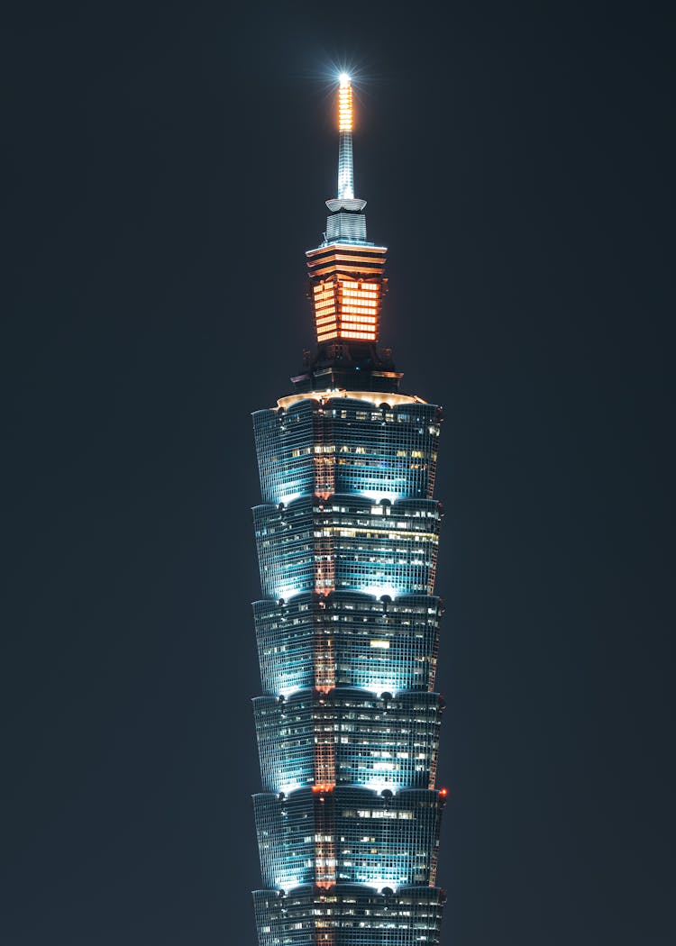The Taipei 101 At Night  