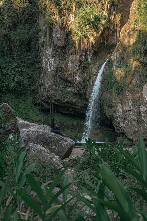 Foto profissional grátis de abismo, cachoeira, cascata la escondida