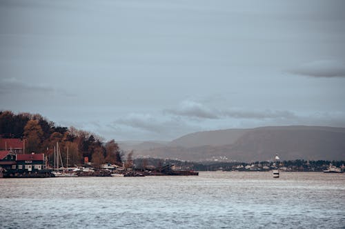 Boats Traversing the Lake Surface