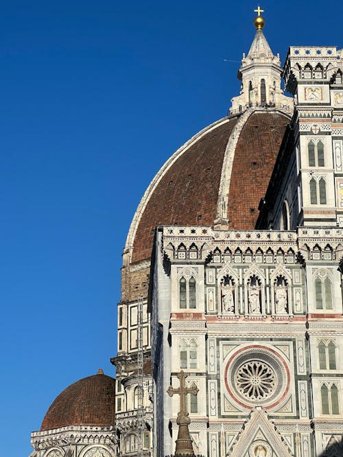 Fotos de stock gratuitas de catedral de florencia, cielo azul, diseño exterior