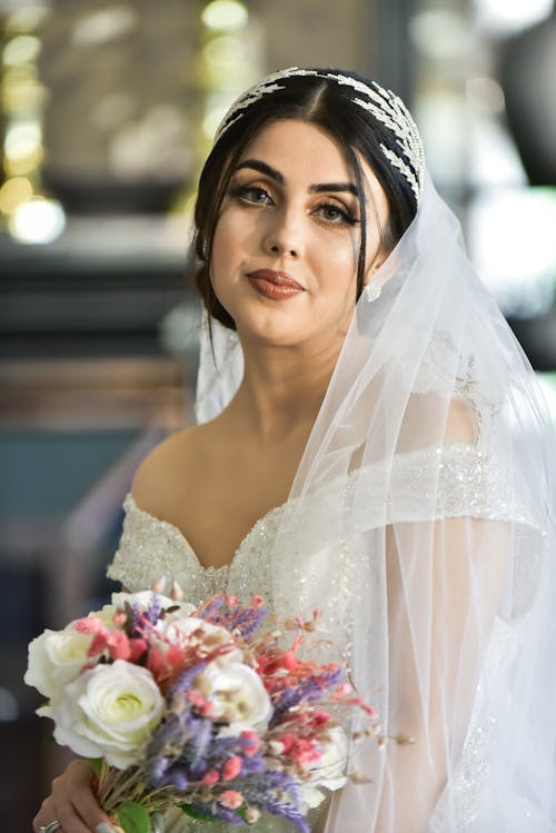 Foto profissional grátis de buquê, cortina, festa de casamento