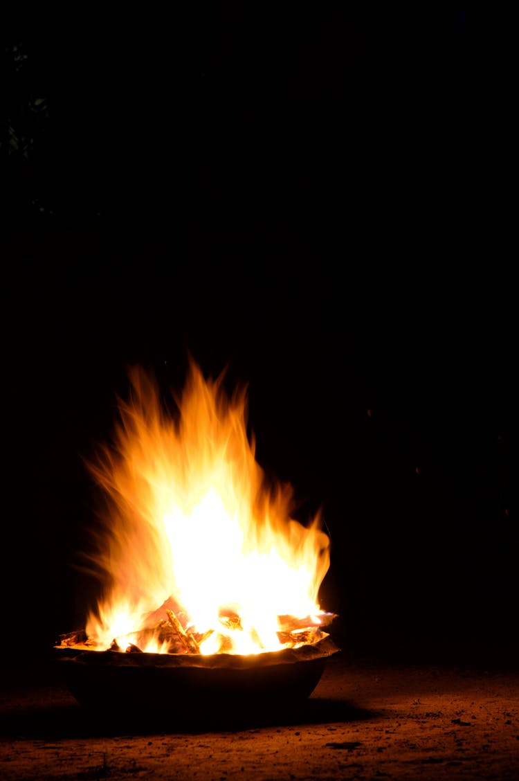 Bonfire At Night 