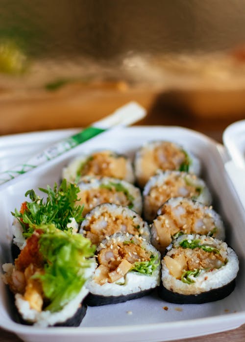 Free California Maki Sushi Dishes Stock Photo