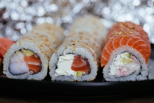 Close-up Photo of Sushi