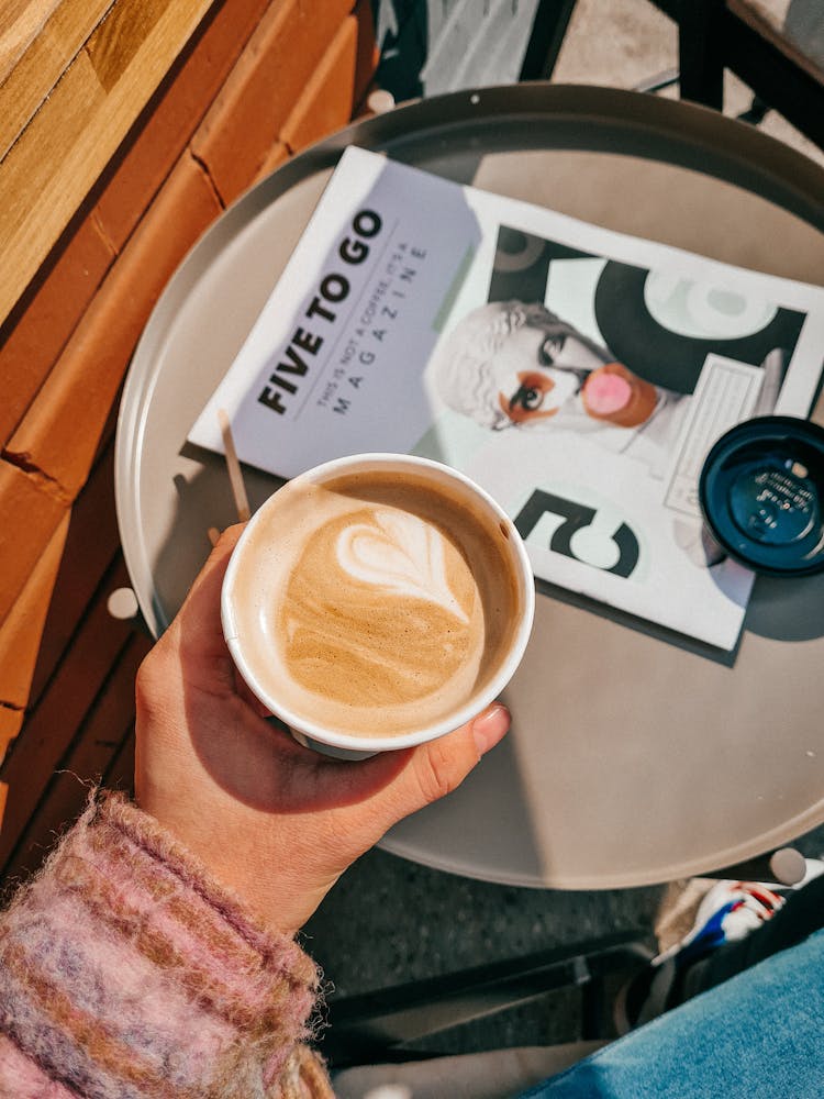 Woman Hand Holding Coffee