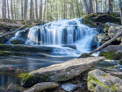 Cascading Flowing Water in the the River