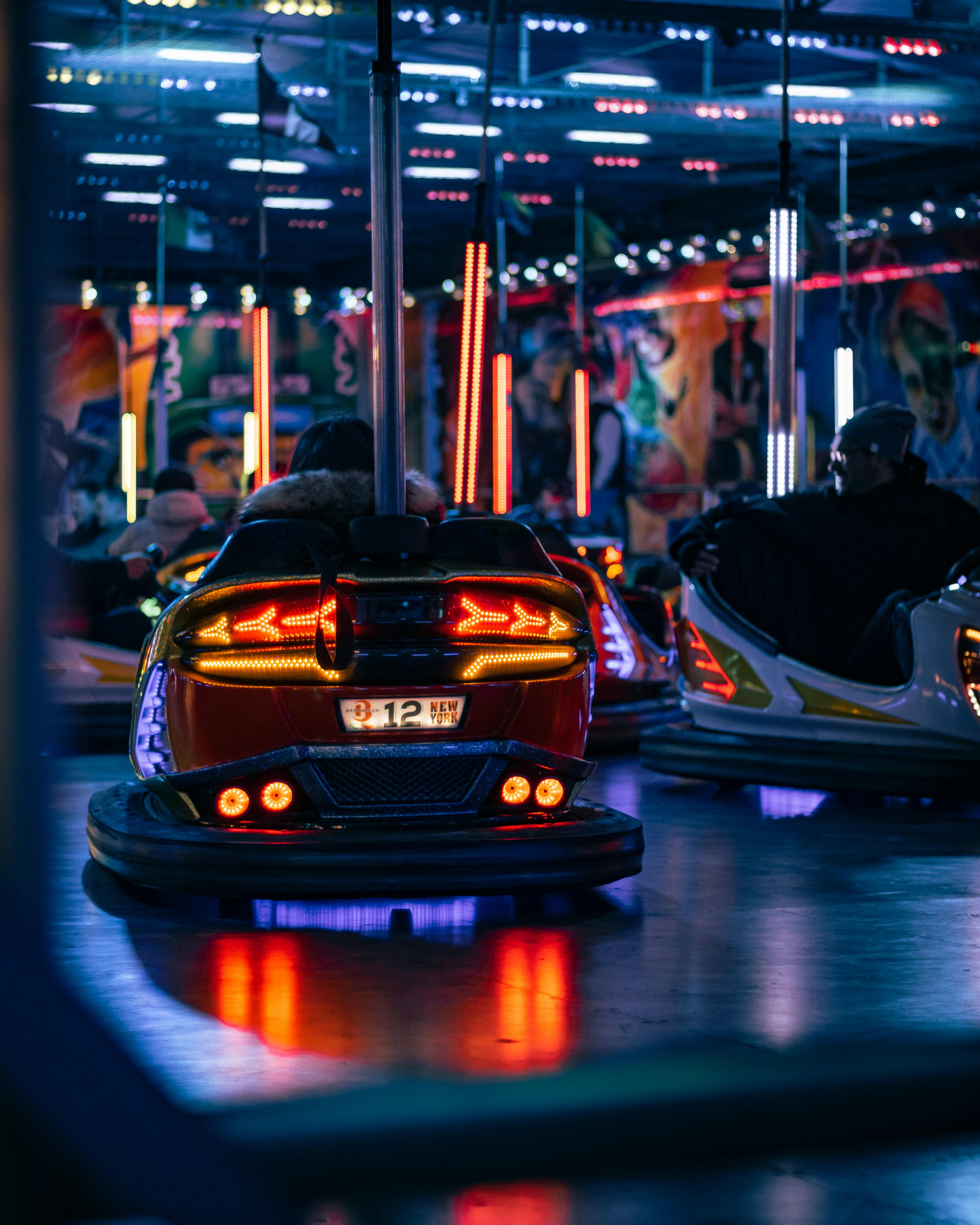 light city traffic people