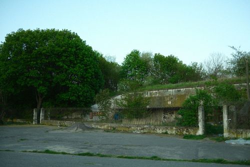 Free Overgrown vegetation surrounds an abandoned building with a fence in a park. Stock Photo