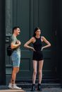 Model in the street
