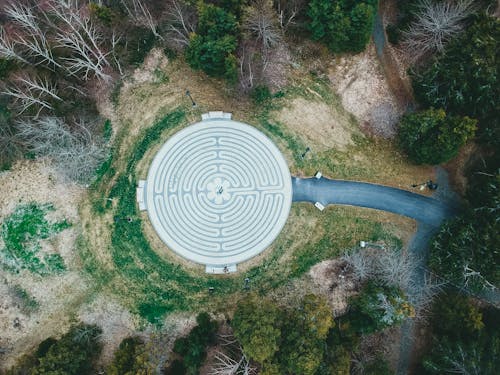 Fotobanka s bezplatnými fotkami na tému bludisko, cesta, kruhový