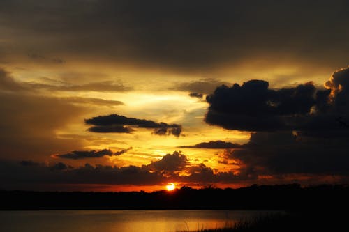 Beautiful Scenery of Clouds during Golden Hour