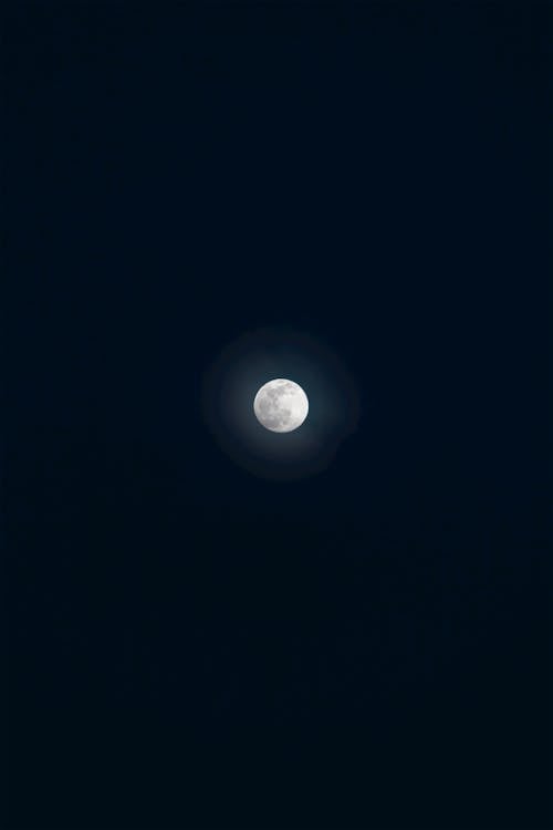 Foto stok gratis astrofotografi, bulan purnama, fotografi bulan