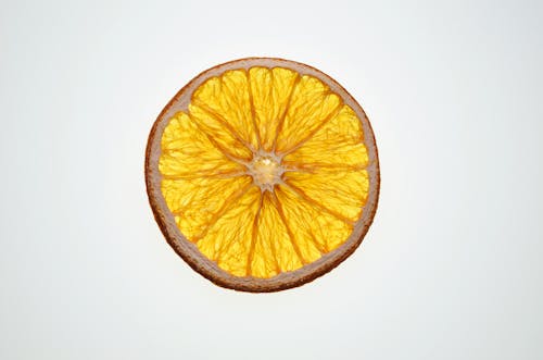 Close-Up Shot of an Orange Slice