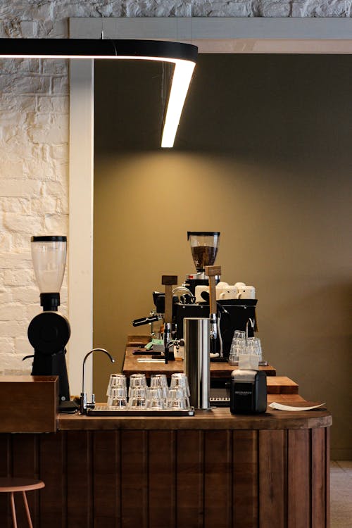 A Coffee Shop with Espresso Machines